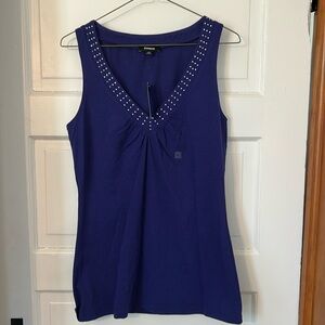Express top new with tags size medium blue